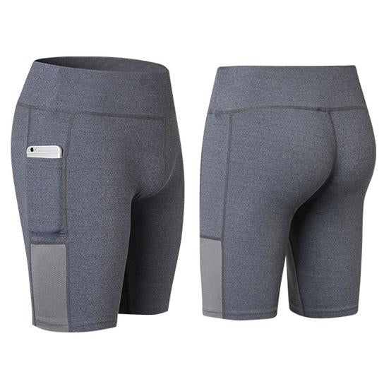 All Seasons Yoga Shorts – Stretchy, Phone Pocket, S–XL in 6 Colors