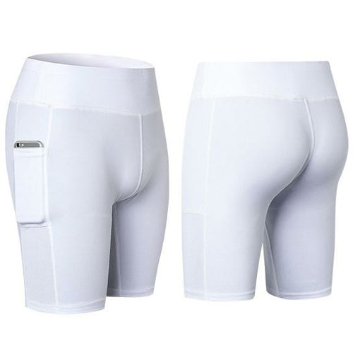 All Seasons Yoga Shorts – Stretchy, Phone Pocket, S–XL in 6 Colors
