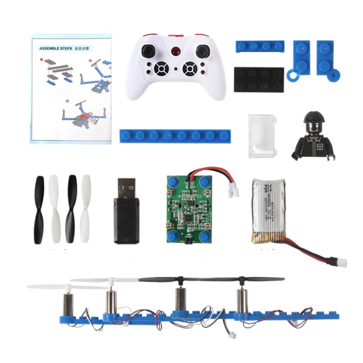 DIY Drone Building STEM Kit for Kids – Build & Fly Your Own Drone, Ages 6–10