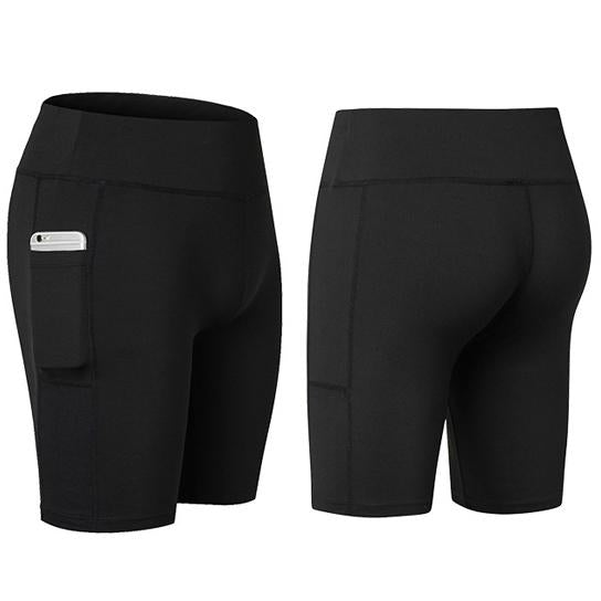 All Seasons Yoga Shorts – Stretchy, Phone Pocket, S–XL in 6 Colors