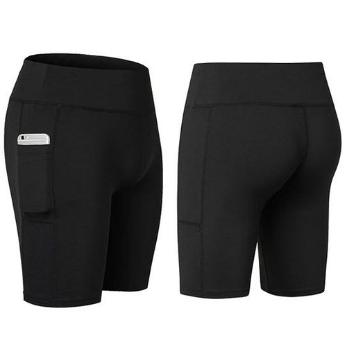 All Seasons Yoga Shorts – Stretchy, Phone Pocket, S–XL in 6 Colors