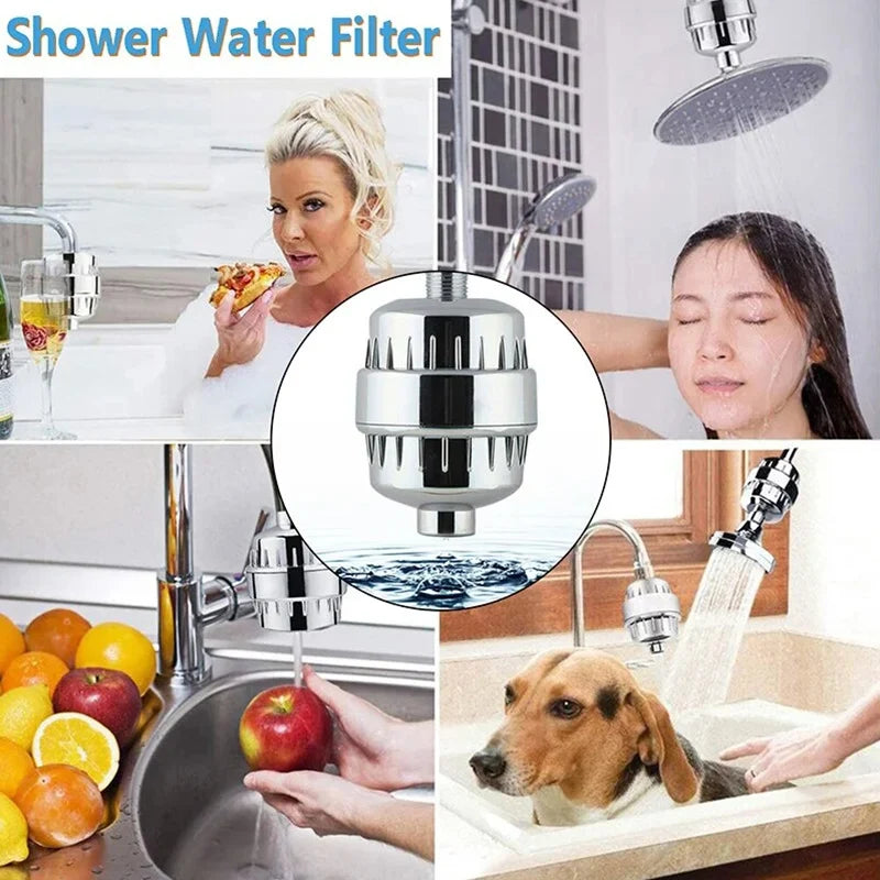 Shower Water Filter & Replacement Cartridges – Carbon, 15 & 20 Stage Options