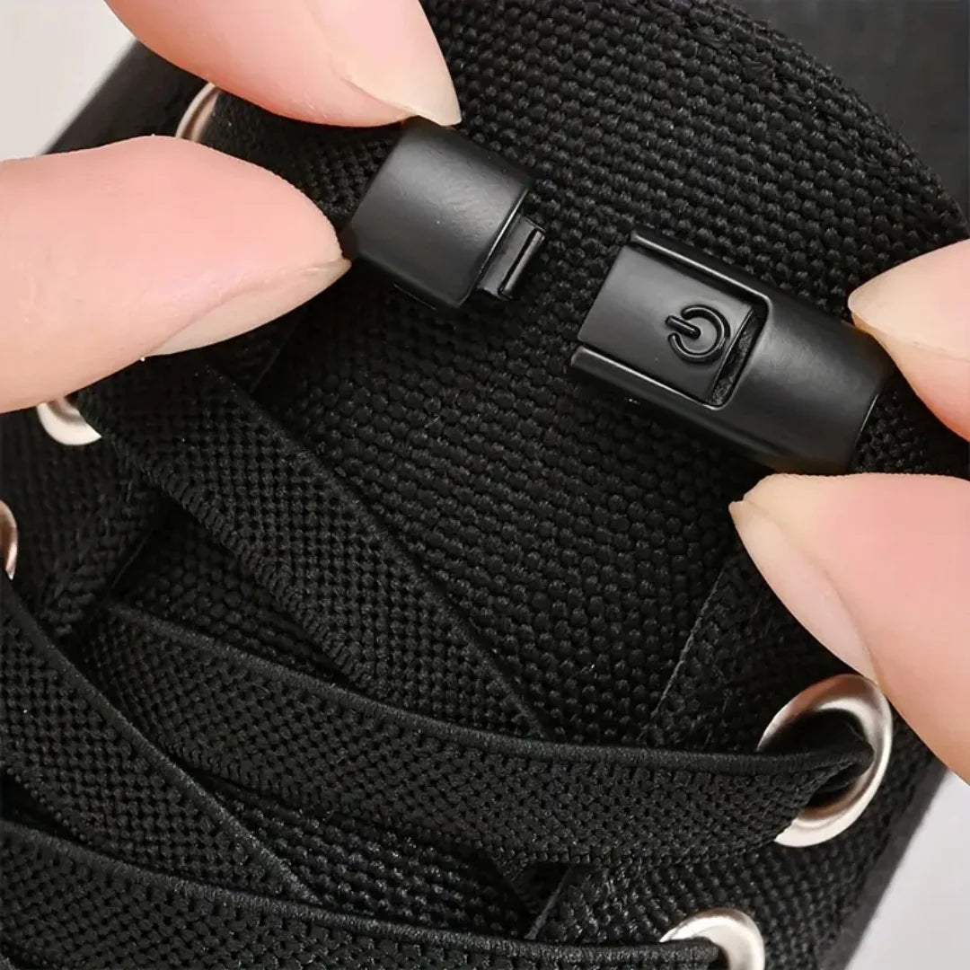 No-Tie Elastic Shoelaces with Press-Lock Buckles – 39.4 in (100 cm)