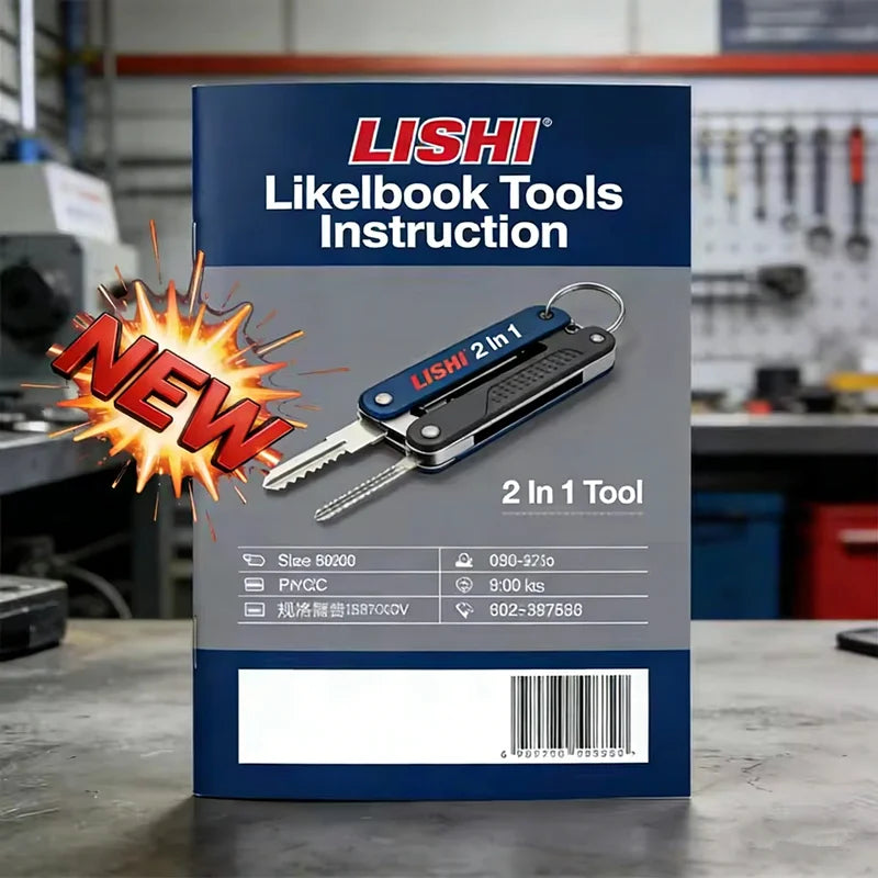 New version Instrution book For Lishi 2 In 1 ToolL Book User Manual User Guide FOR CAR LOCK Also With Pdf Manual