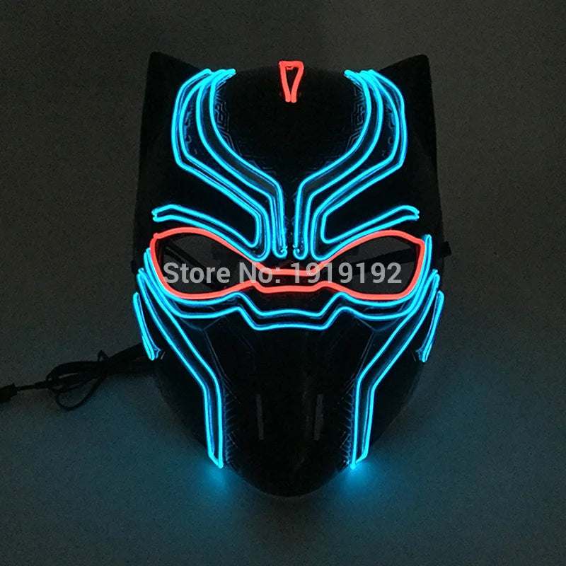EL Light-Up Halloween Mask – 3 Lighting Modes