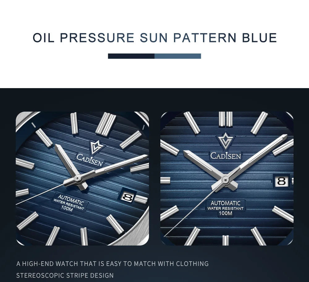 CADISEN C8200 Men’s Automatic Watch with Steel Bracelet