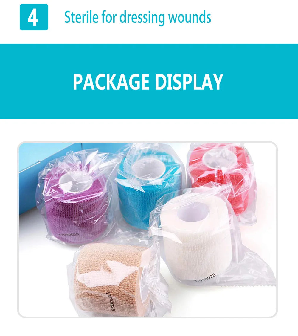 Self-Adhering Elastic Wrap – 1 Roll, Four Widths