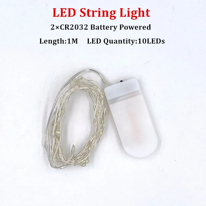 Battery-Powered LED Fairy String Lights