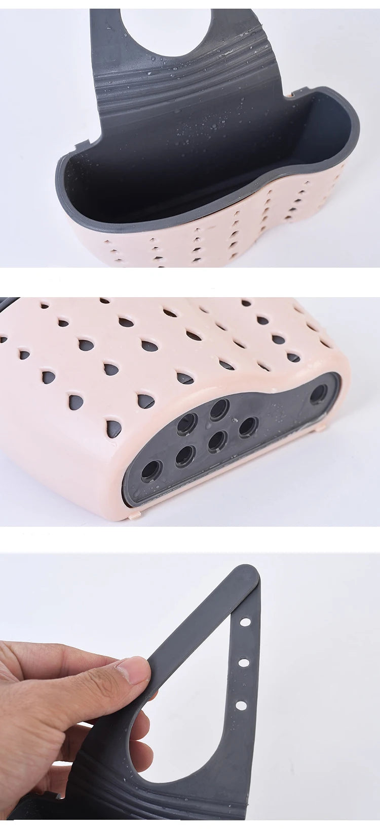Adjustable Hanging Sink Caddy for Sponges & Soap
