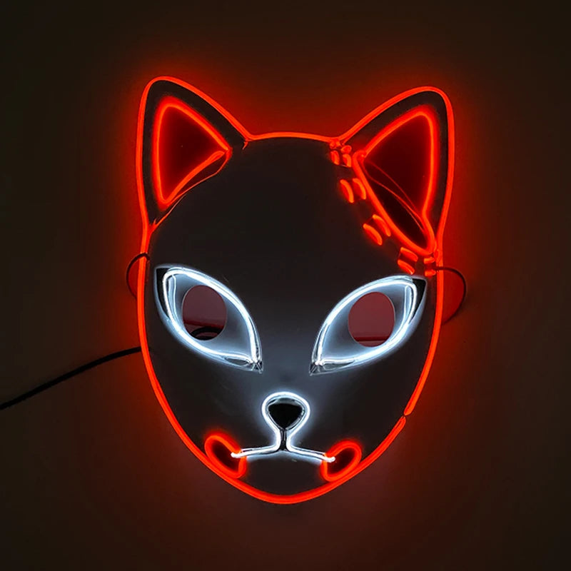 EL Light-Up Halloween Mask – 3 Lighting Modes
