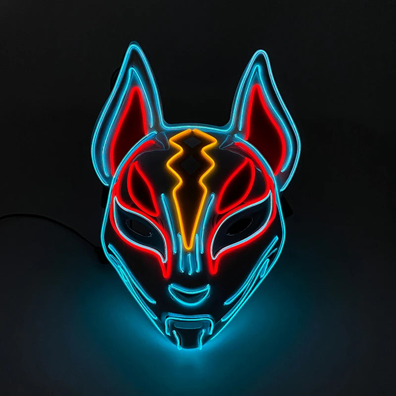 EL Light-Up Halloween Mask – 3 Lighting Modes