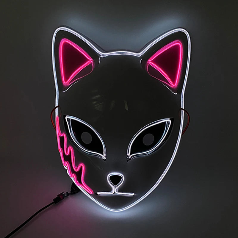 EL Light-Up Halloween Mask – 3 Lighting Modes
