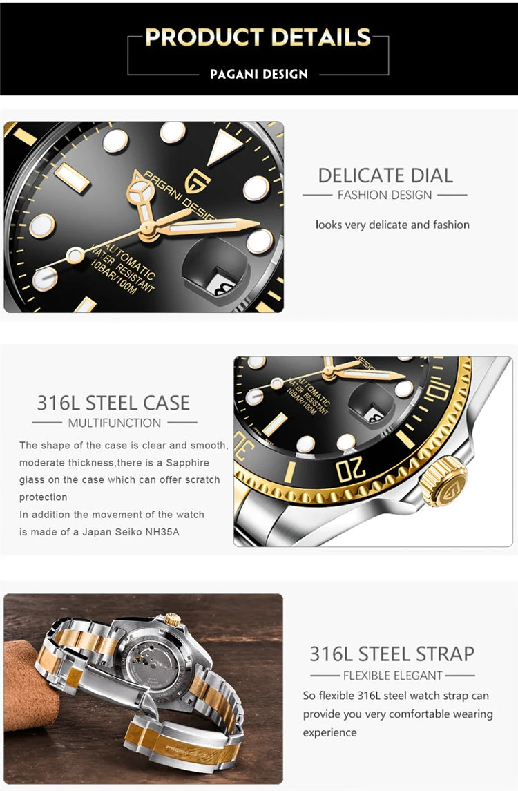 PAGANI DESIGN PD-1639 Men’s Automatic Watch