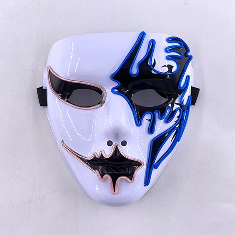 EL Light-Up Halloween Mask – 3 Lighting Modes