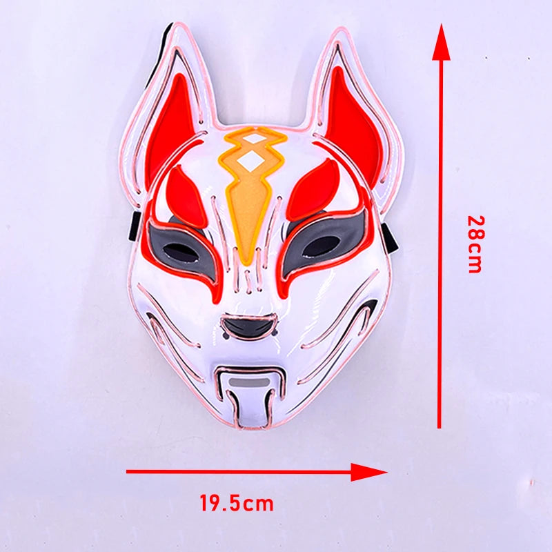 EL Light-Up Halloween Mask – 3 Lighting Modes