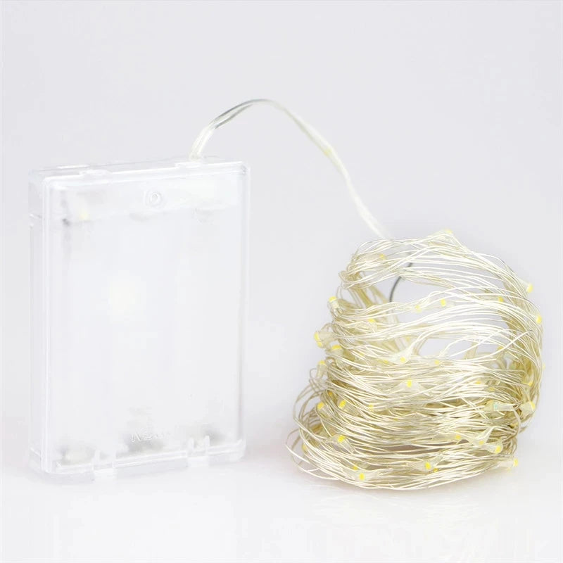 Battery-Powered LED Fairy String Lights