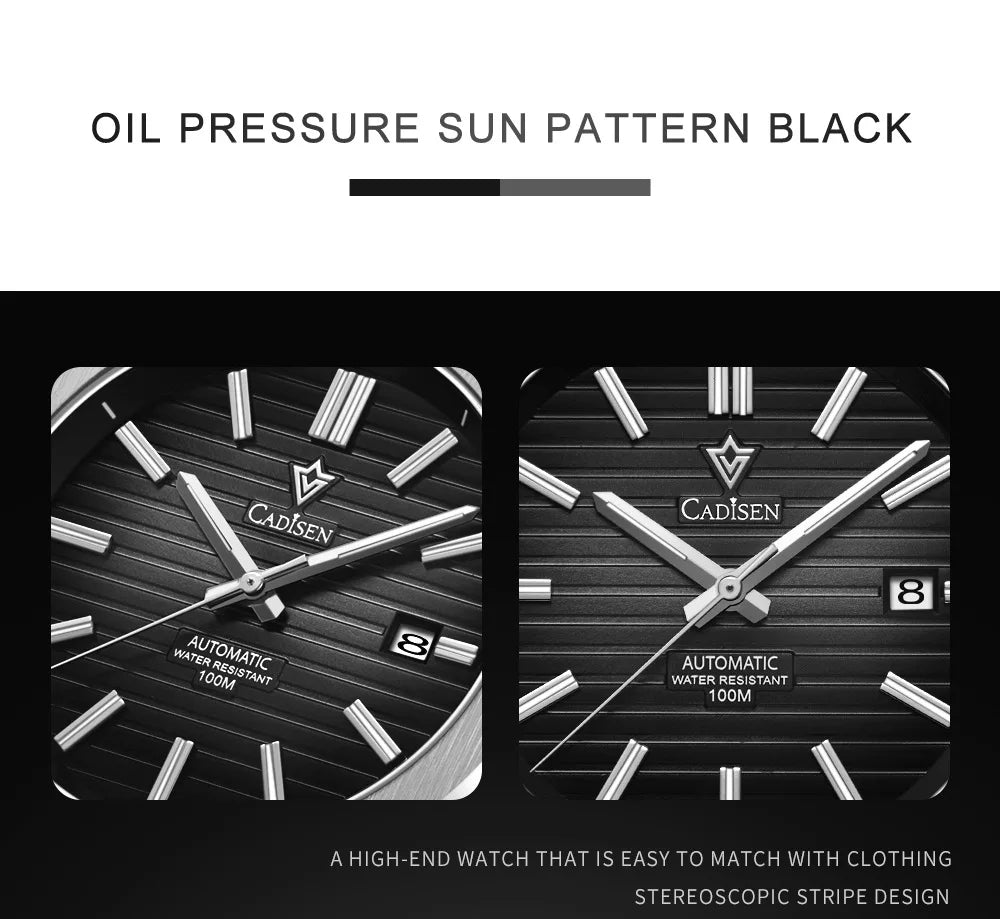 CADISEN C8200 Men’s Automatic Watch with Steel Bracelet