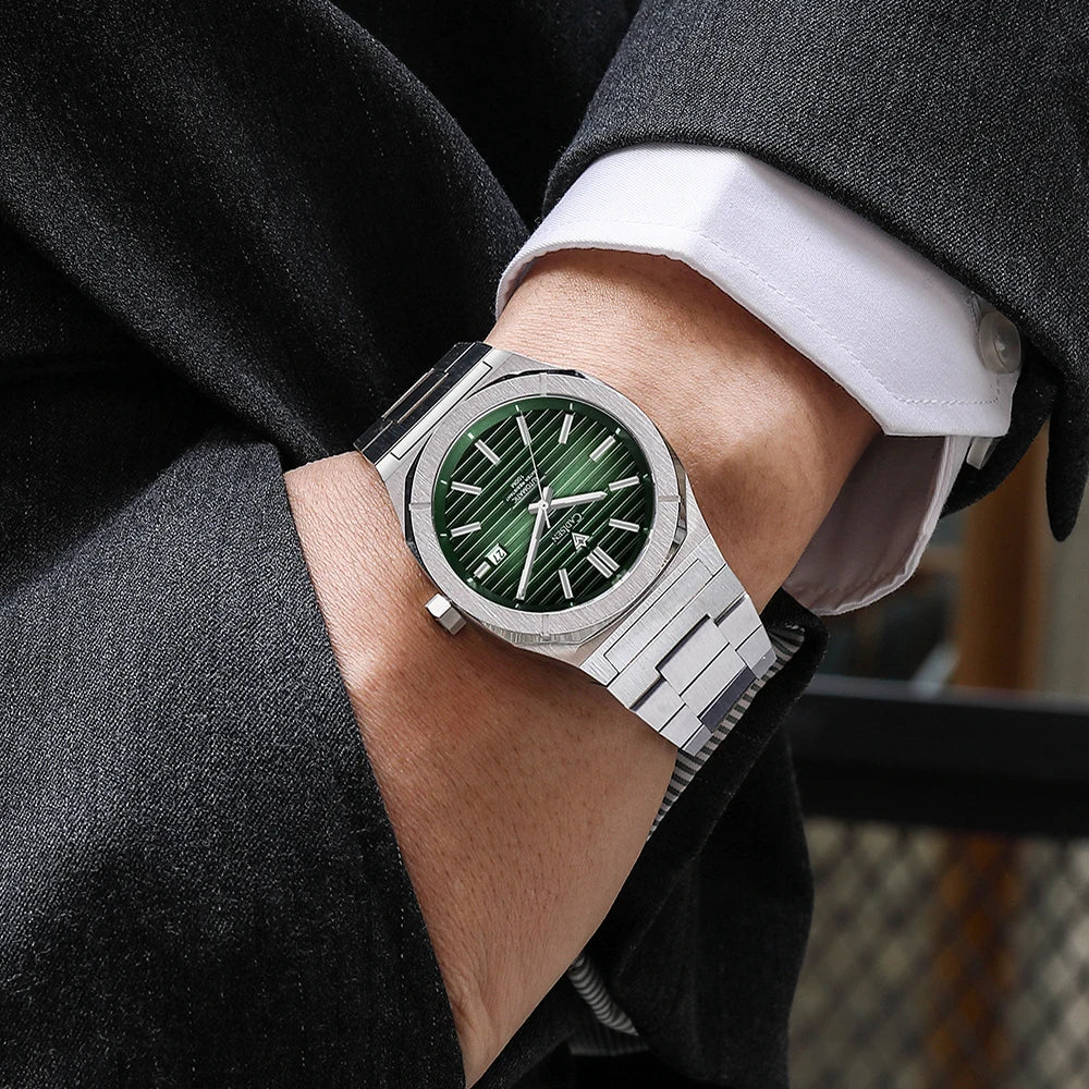 CADISEN C8200 Men’s Automatic Watch with Steel Bracelet