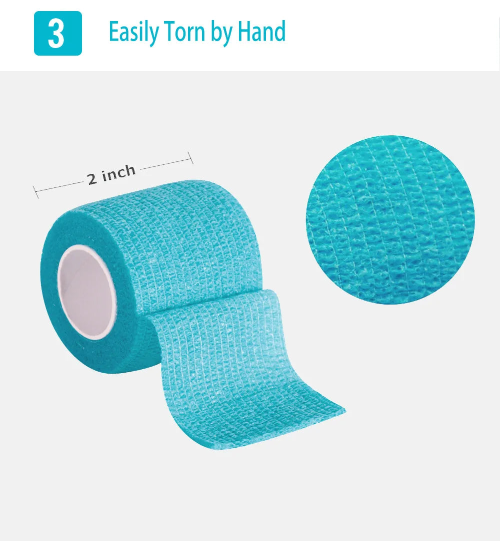 Self-Adhering Elastic Wrap – 1 Roll, Four Widths