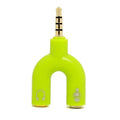 3.5mm Headphone & Microphone Splitter – U-Shaped Adapter