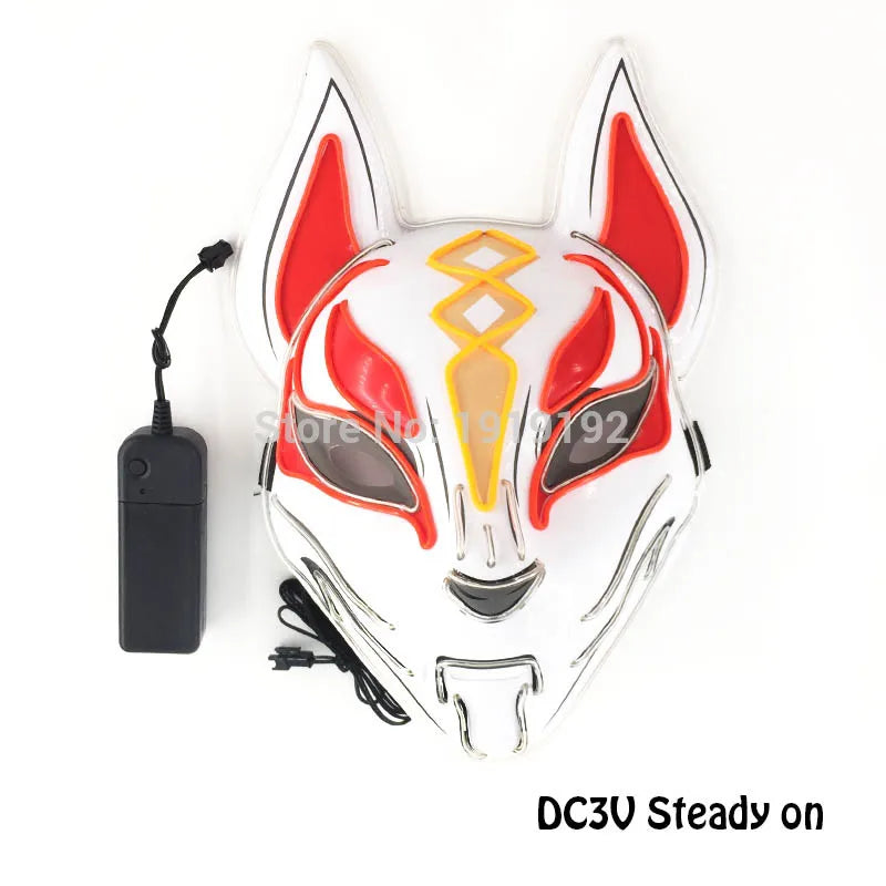 EL Light-Up Halloween Mask – 3 Lighting Modes