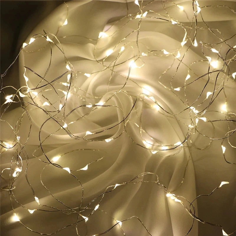 Battery-Powered LED Fairy String Lights