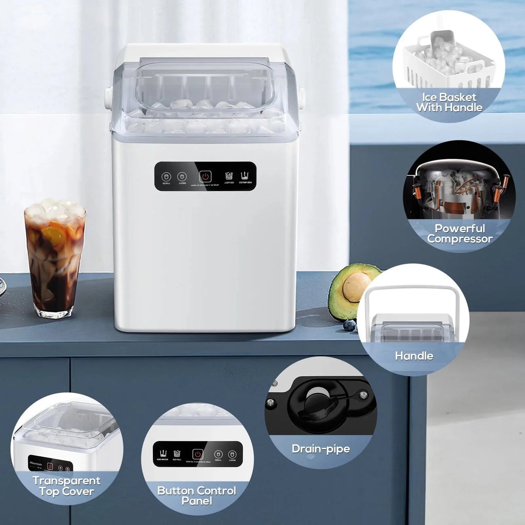 SUSWEETLIFE Countertop Ice Maker – 220V