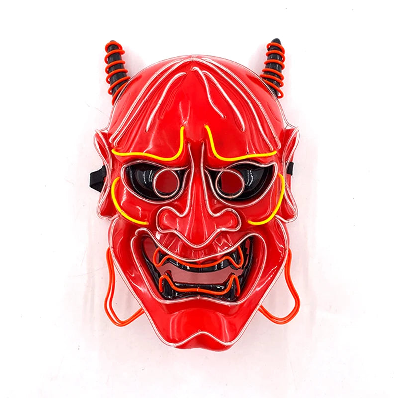 EL Light-Up Halloween Mask – 3 Lighting Modes