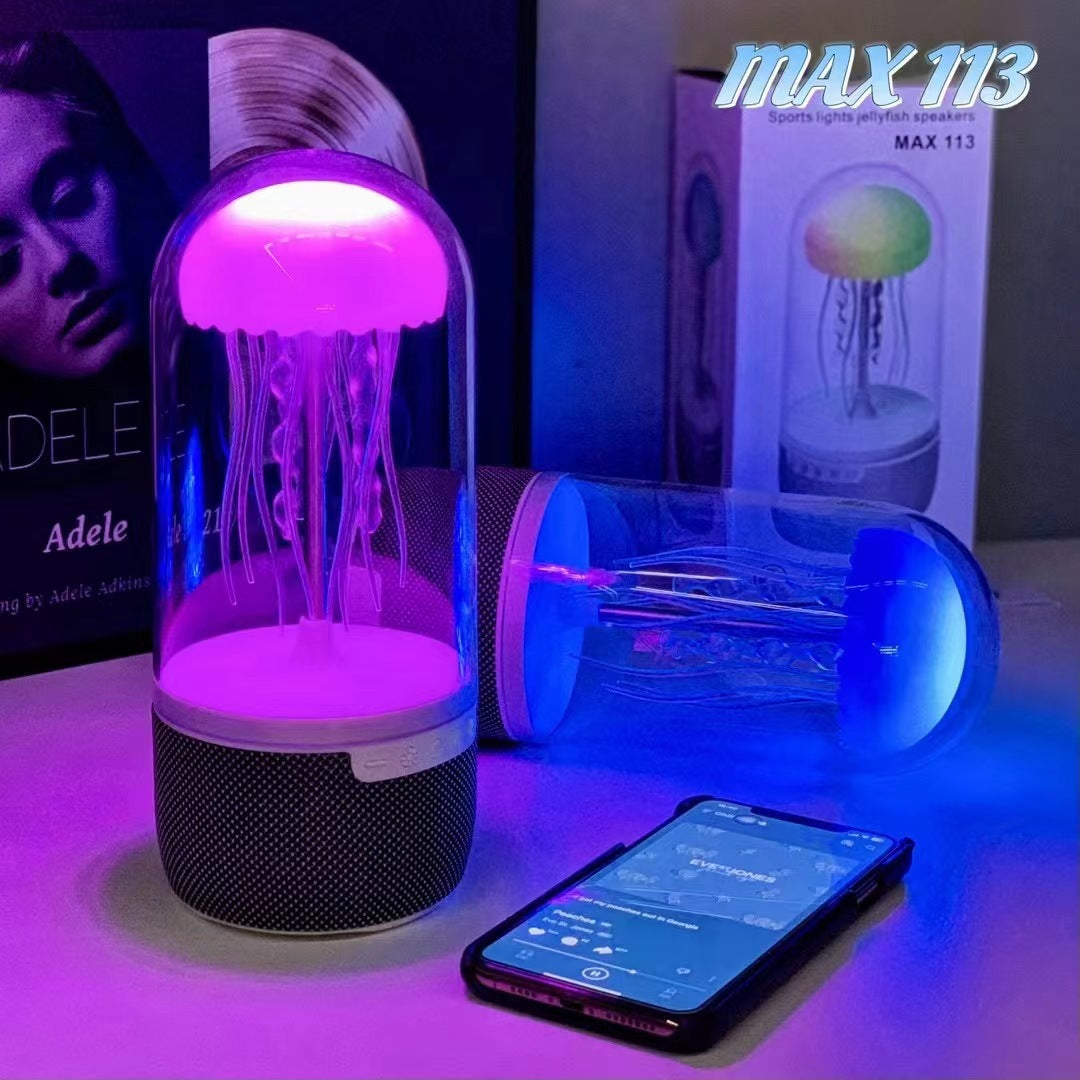 Cross-border new MAX113 jellyfish Bluetooth audio moves with the sound Bluetooth rhythm speaker desktop atmosphere light home