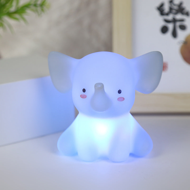 New cartoon little lion night light baby elephant shape stall supply toys LED children's bedside lamp small gifts