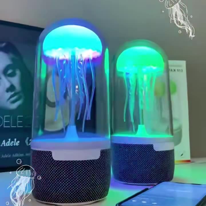 Cross-border new MAX113 jellyfish Bluetooth audio moves with the sound Bluetooth rhythm speaker desktop atmosphere light home