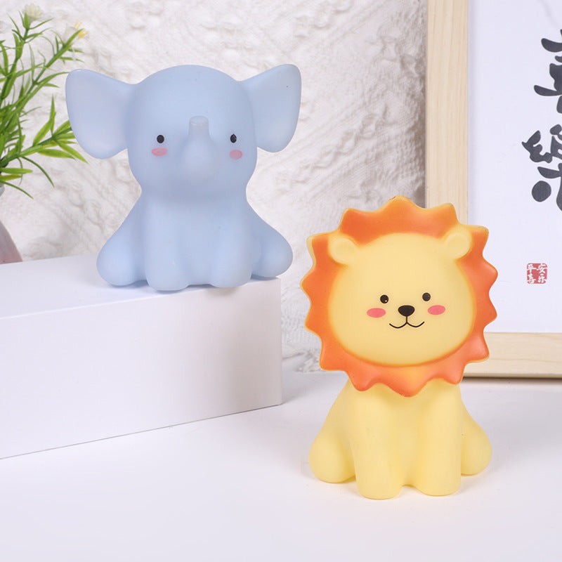 New cartoon little lion night light baby elephant shape stall supply toys LED children's bedside lamp small gifts