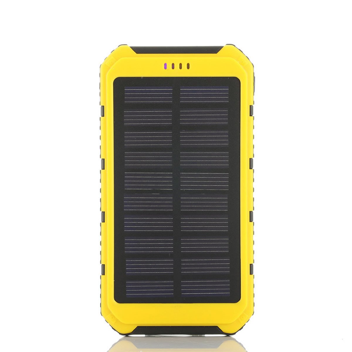 Solar Power Bank – 6000mAh, Dual USB, Built-In Flashlight, Water-Resistant