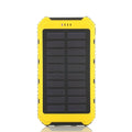 Solar Power Bank – 6000mAh, Dual USB, Built-In Flashlight, Water-Resistant