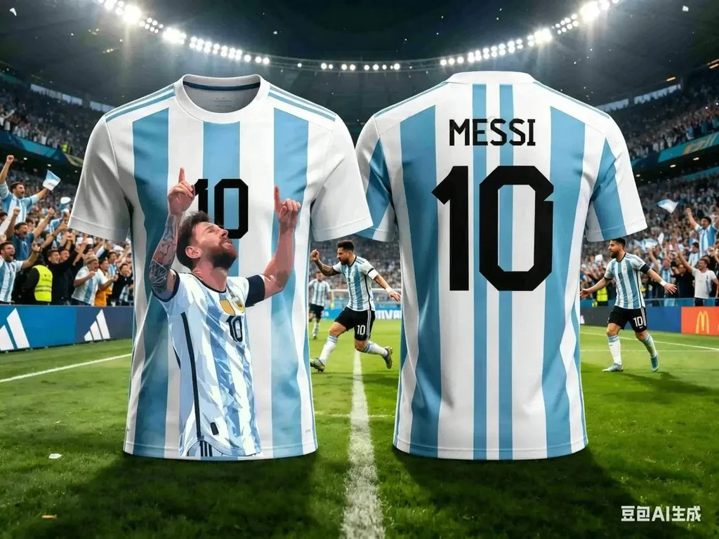 2026 Messi Style Summer 3D Printable  Clothing Football Jersey T-shirt Loose and Comfortable Suitable for Sports Wearing
