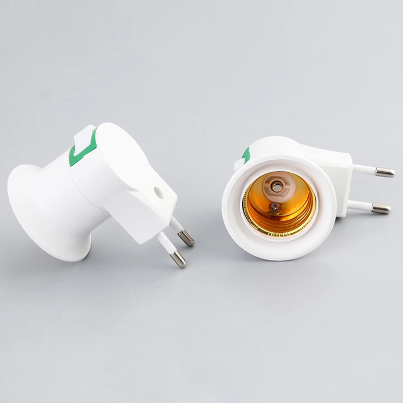 Plug-In E27 Lamp Holder with Switch & Flexible Neck
