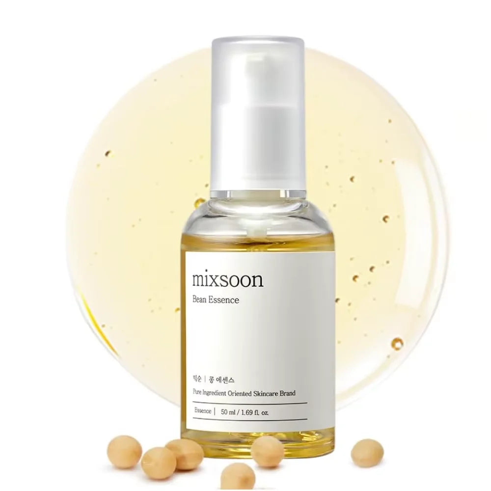 Korean Skincare Mixsoon Glow Bean Essence,Exfoliating Gentle Long-lasting Hydration Facial Moisturizing Serum Smooth Skin 50ml