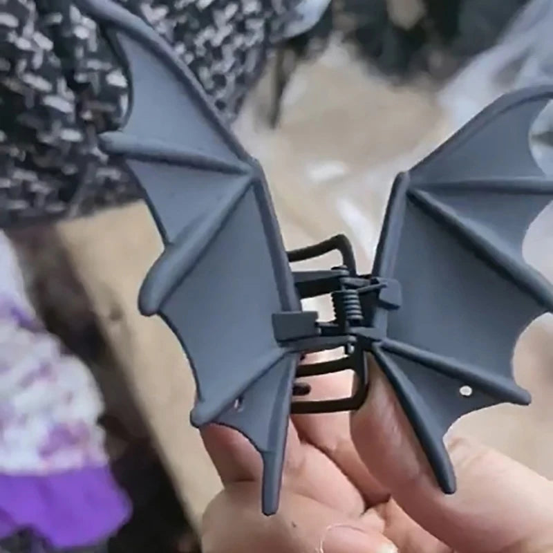 Black Bat Hair Clip – Halloween Hair Accessory