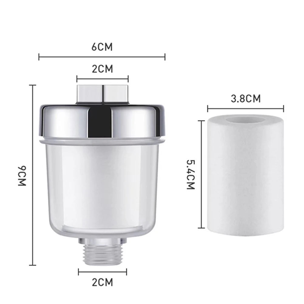 Transparent Shower Water Filter & PP Cartridge Bundles