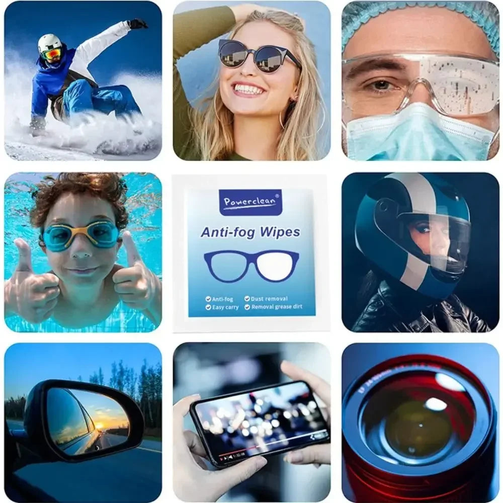 Viewring Disposable Lens Cleaning Wipes – Anti-Fog, Anti-Dust Microfiber Towelettes for Glasses, Sunglasses & Phone Screens | 10/30/50/100 Pack