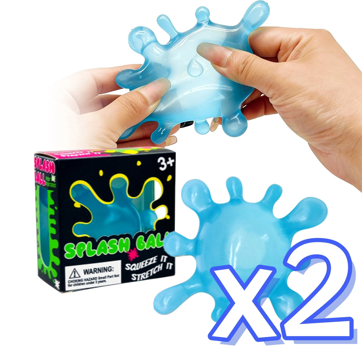 Splash-Shaped Slow Rebound Squeeze Ball – Stress Relief Decompression Fidget Toy, Blind Box Party Gift