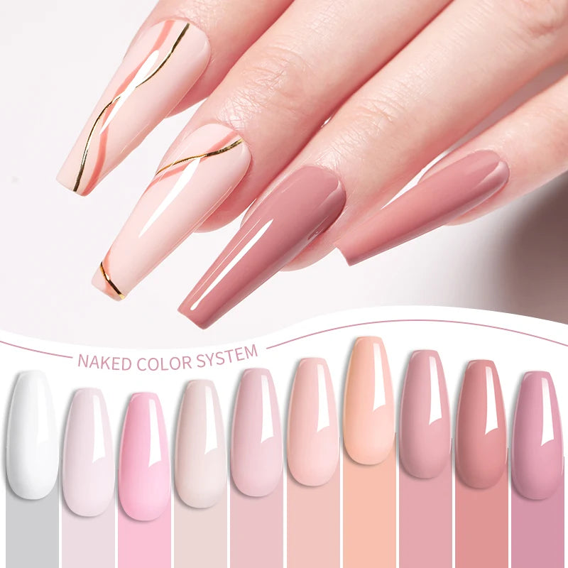 Soak-Off Gel Nail Polish Set – 6 Bottles, 7 ml (0.23 fl oz) Each