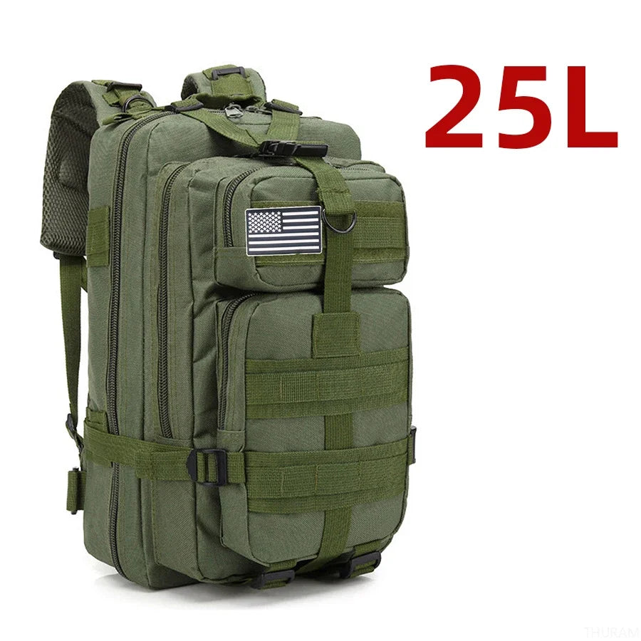 Tactical Backpack with MOLLE Webbing – 25L or 50L