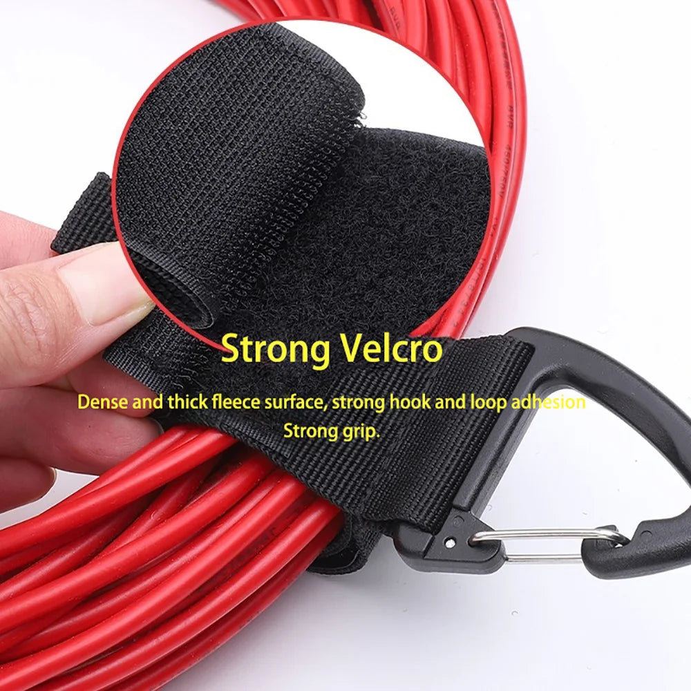 Hanging Hook-and-Loop Storage Straps for Cords & Hoses