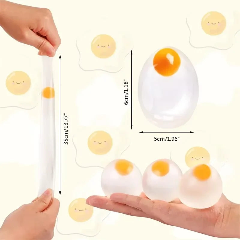 Egg-Shaped Squeeze Fidget Toys – Single & 4-Piece Options