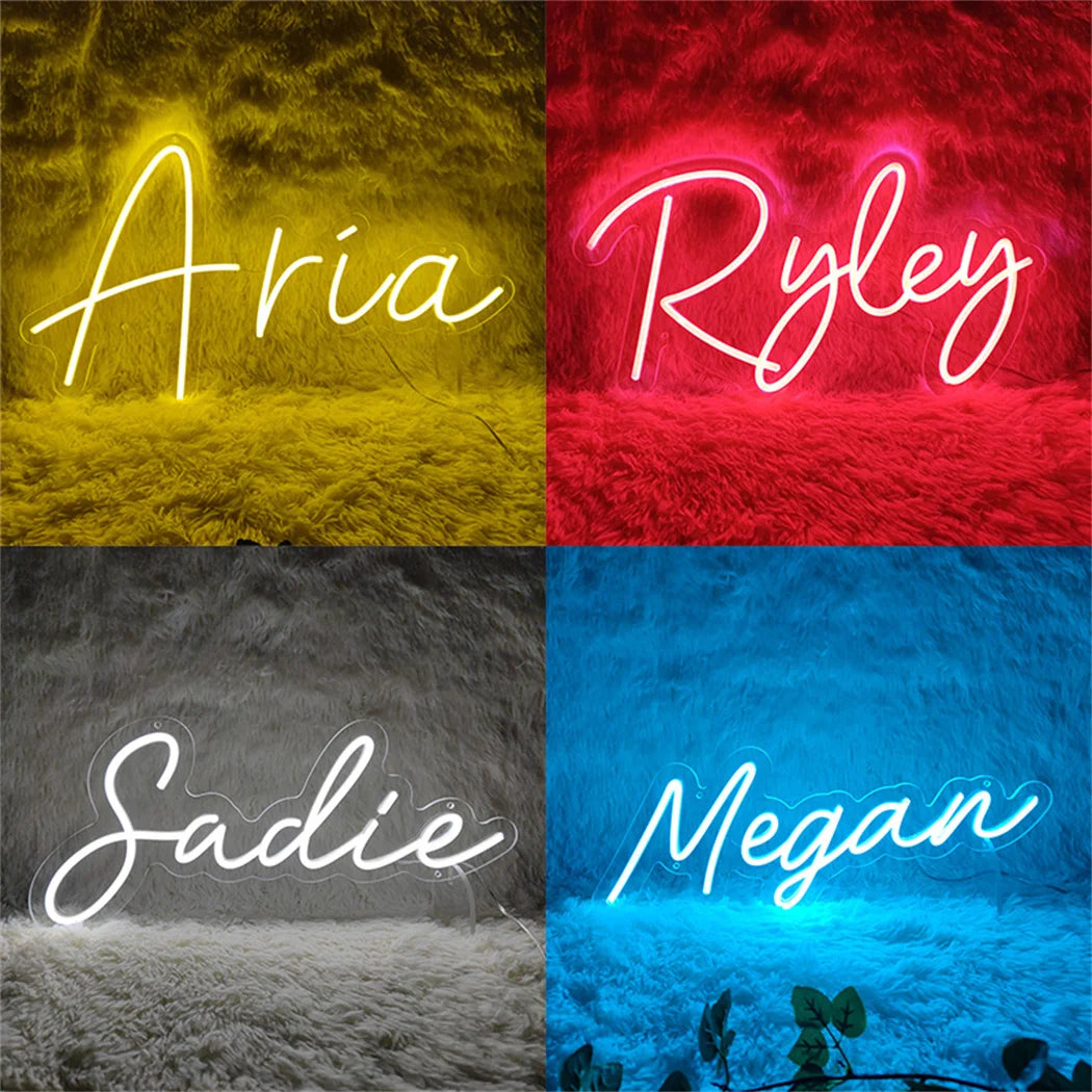 Personalized LED Neon-Style Name Sign – USB Powered
