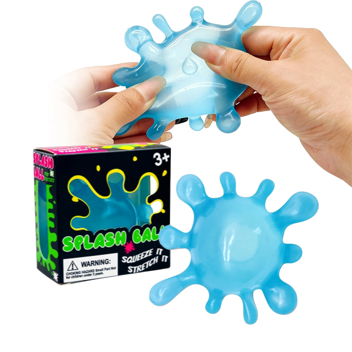 Splash-Shaped Slow Rebound Squeeze Ball – Stress Relief Decompression Fidget Toy, Blind Box Party Gift