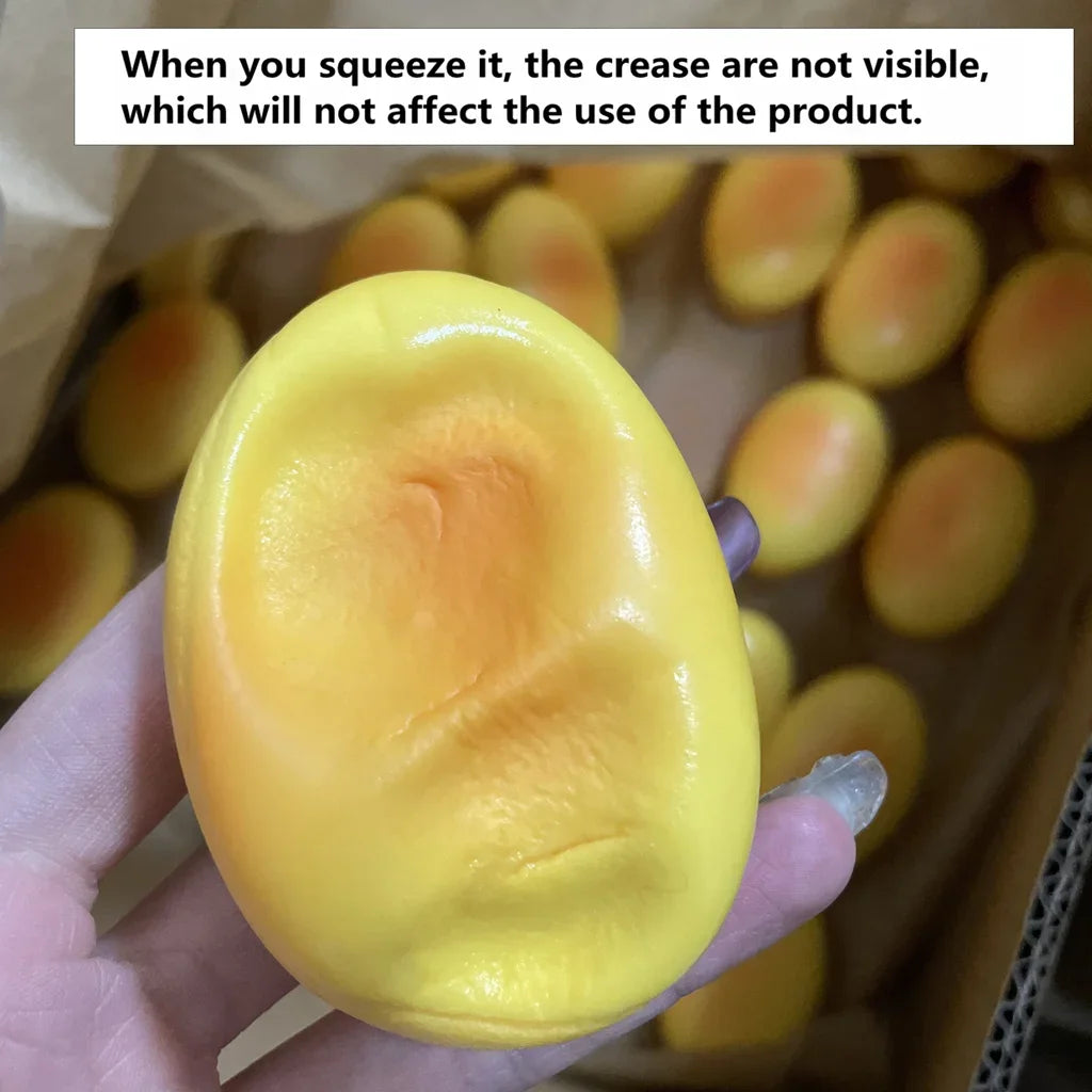 Squishy Cheese Bread Squeeze Toy, Slow Rising Soft Fidget Toy Stress Relief Sensory Toys for Kids Adults