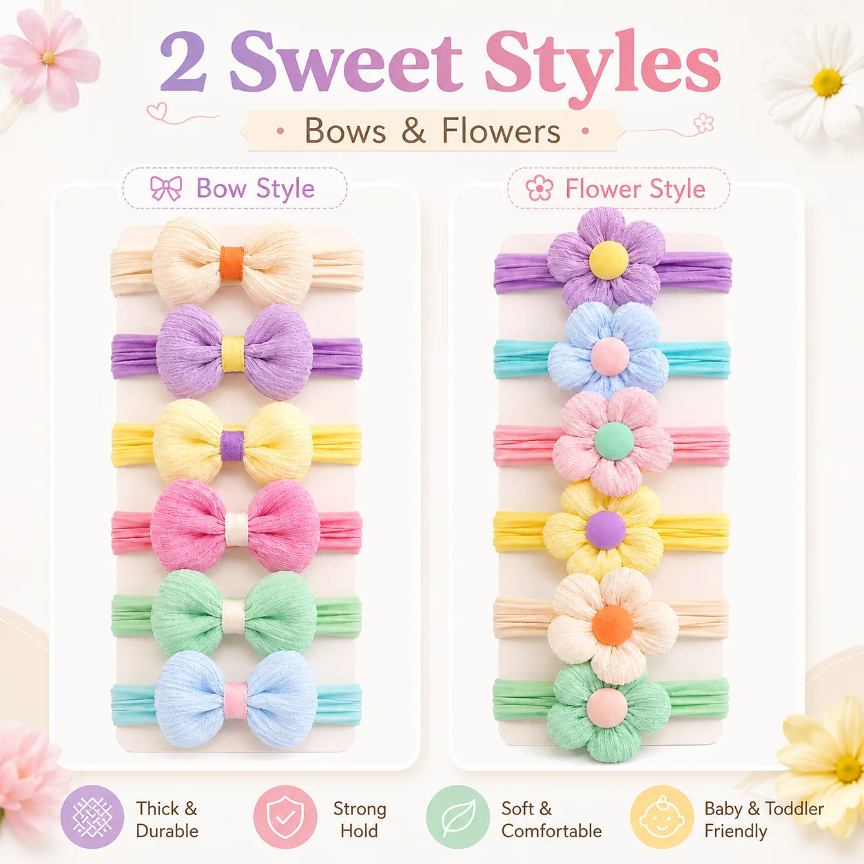 12PCS New Cut Hair Ties Princess Sweet Flower Bow Girls Women Elastic Hair Bands Hair Accessories Headwear Scrunchies 2030