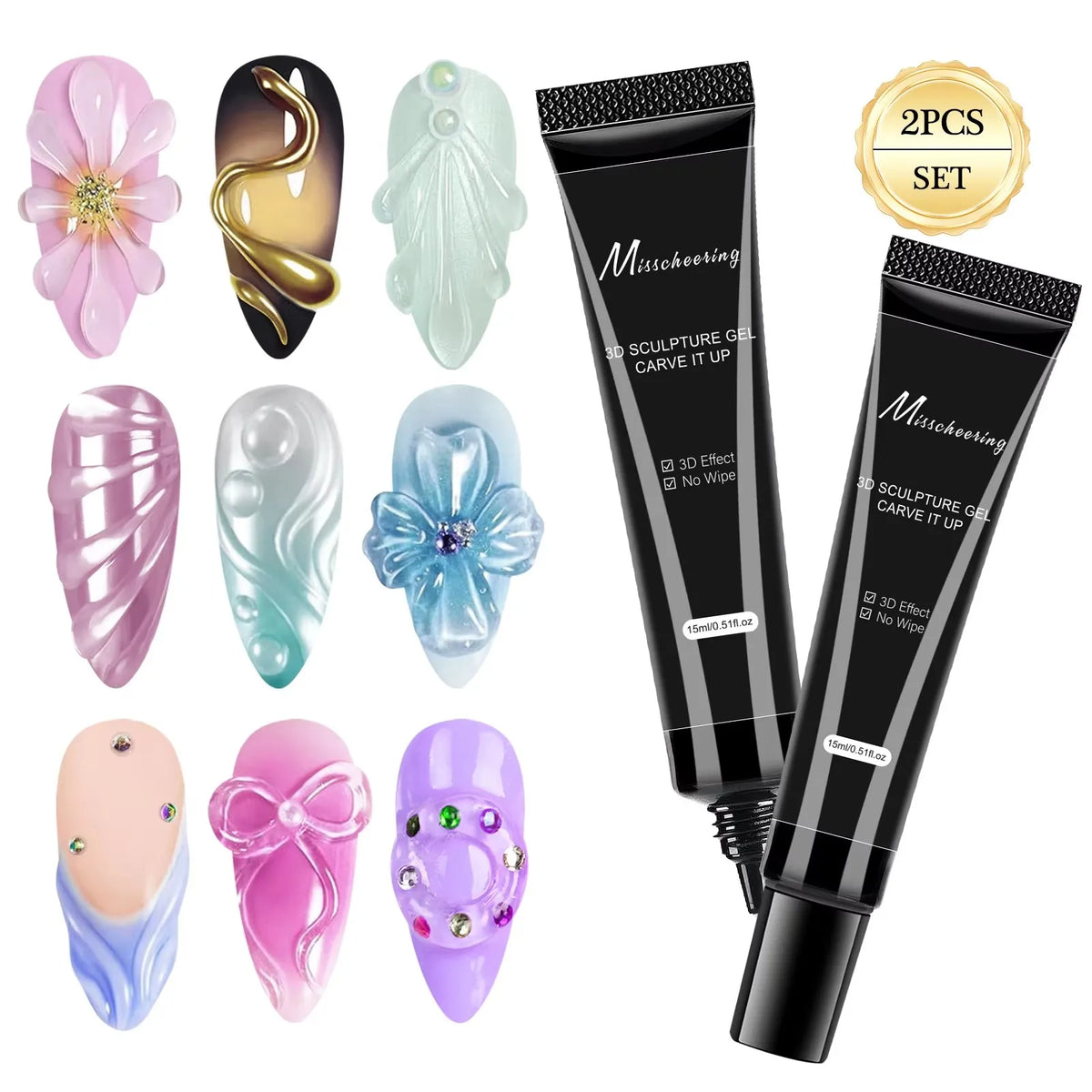 Misscheering 3D Nail Art Modeling Gel